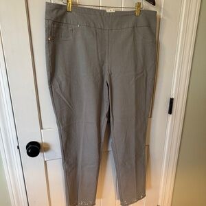 Ruby Rd. Ankle Pants, size 18, Slate Grey, NWT